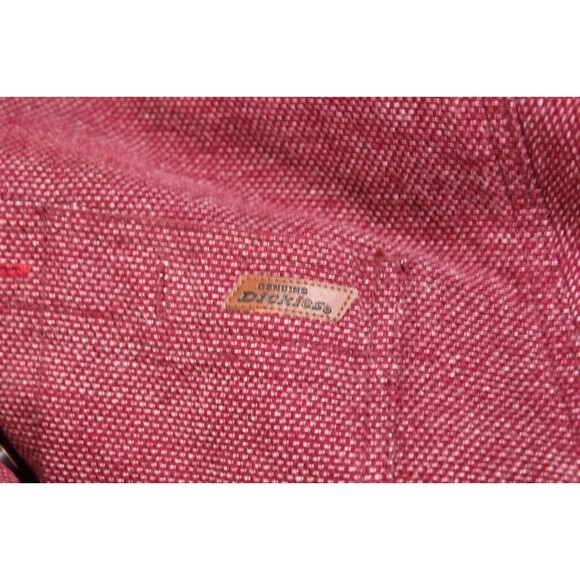 Dickies Men's Heavyweight Maroon Flannel Button Up Shirt Work Wear Cotton 2XL - Picture 8 of 10